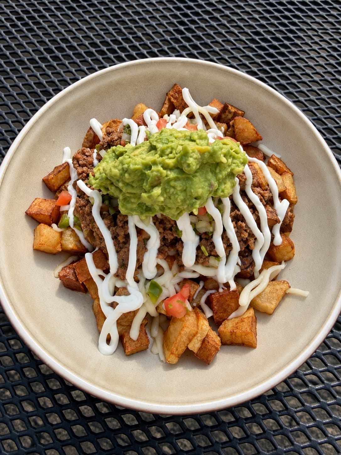 Crispy Potatoes Taco Bowl — Agave Mexican Restaurant